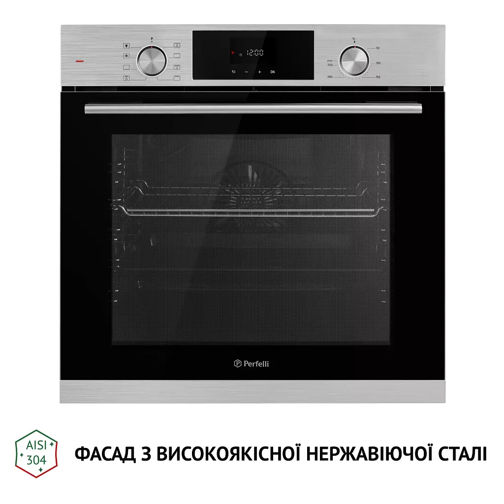 Духова шафа електрична Perfelli Diamond 6D8L Inox - фото 3