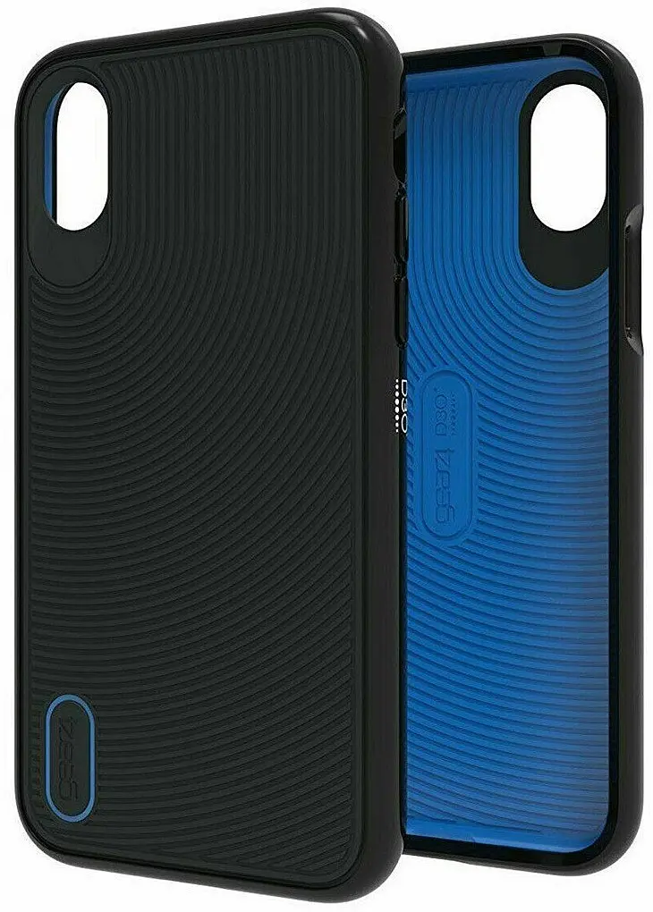 Протиударний чохол GEAR4 Battersea D3O для iPhone X/XS Black Blue