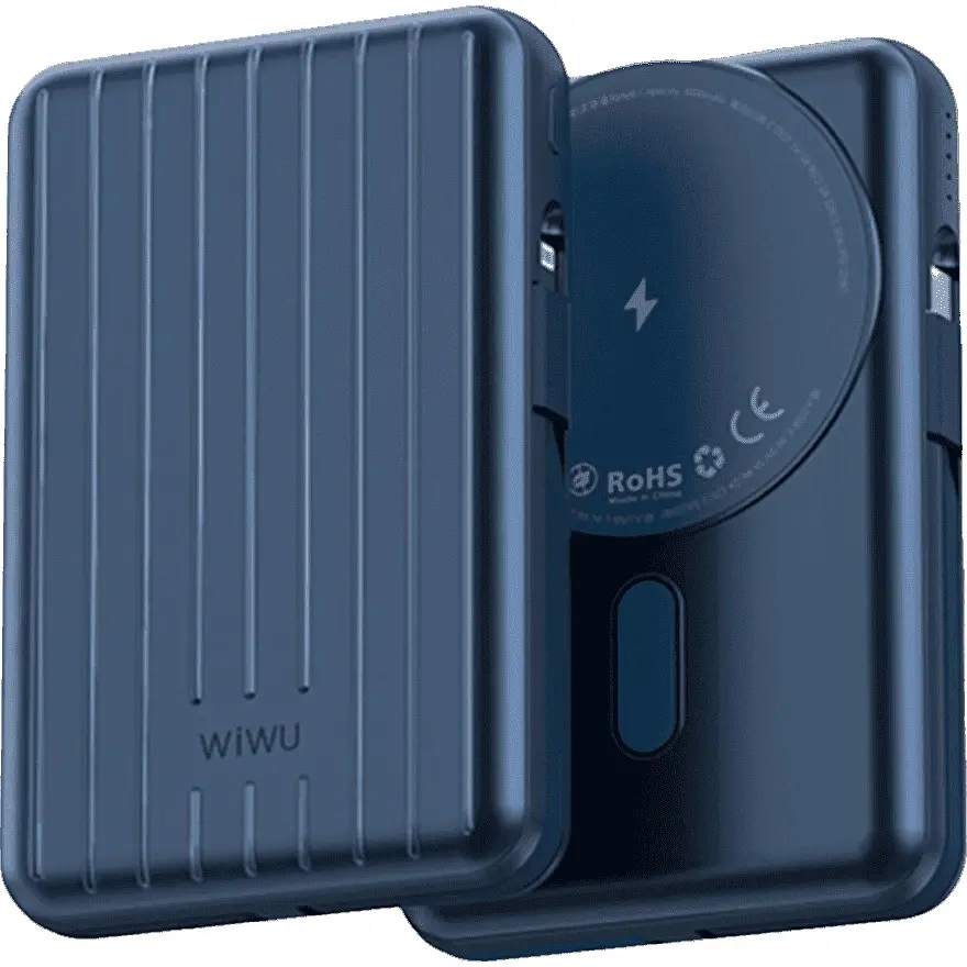 Зовнішній акумулятор WiWU Trunk Series PP03 10000mAh 22.5W Blue (6936686411516) [104335] - фото 3