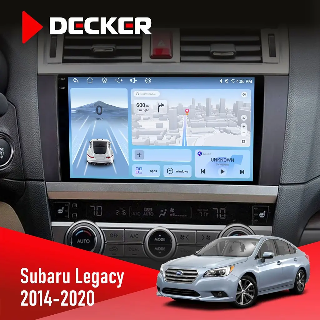 Штатна магнітола Subaru Legacy 2014-2020 Decker D9-010 6x128, DSP, 4G, 2K Decker (НФ-00004805)
