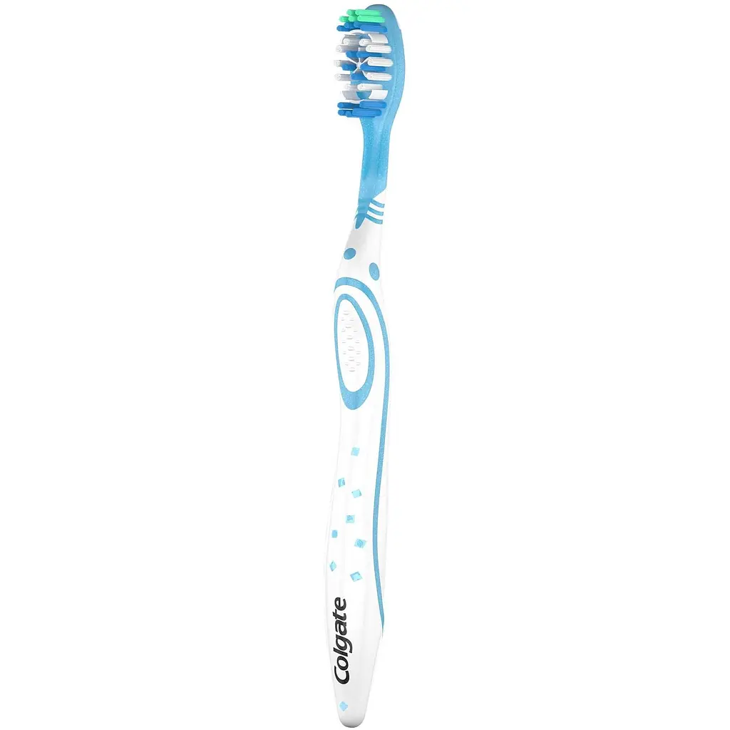 Зубна щітка Colgate Max White Medium With Polishing Star блакитна - фото 2