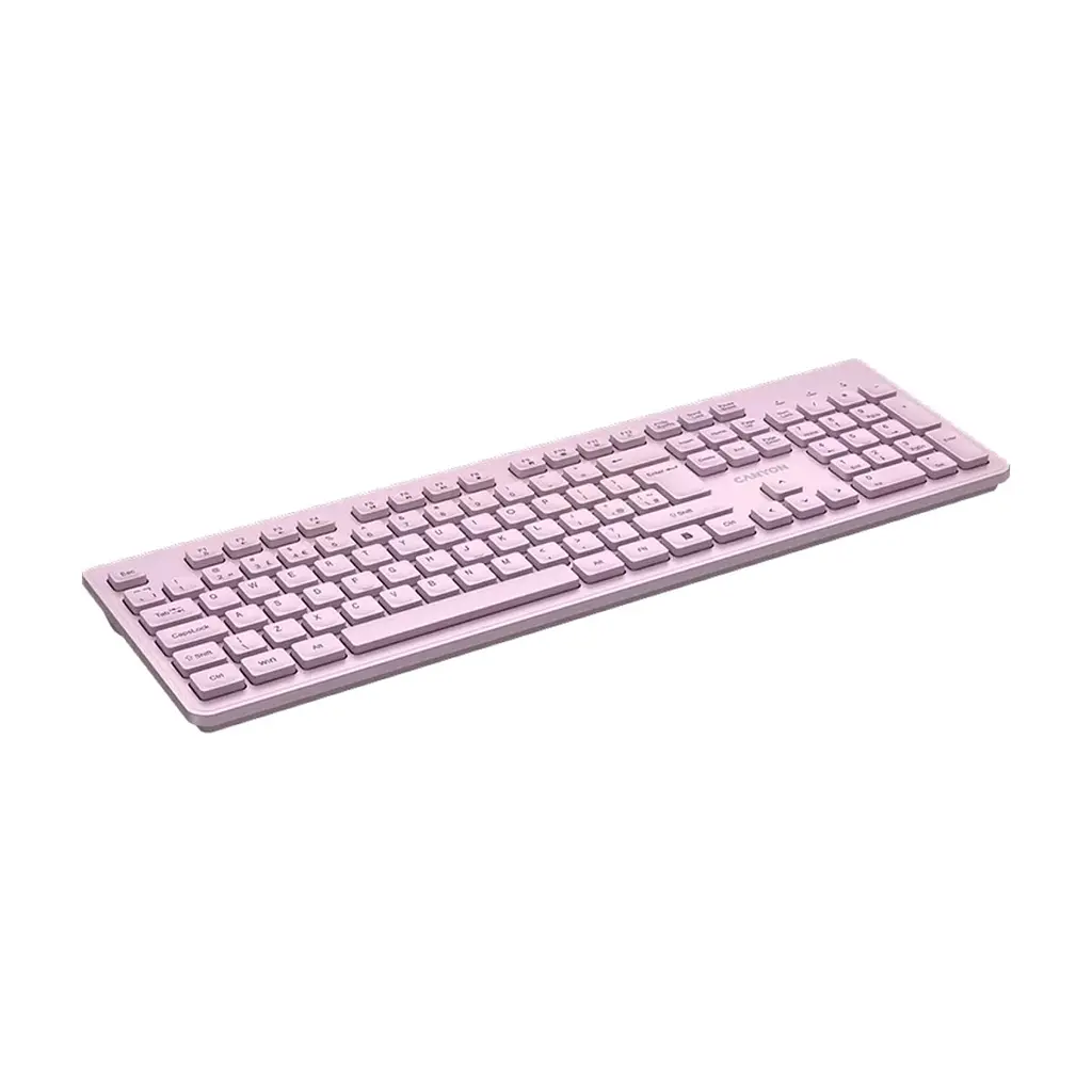 Клавіатура Canyon HKB-W01 Silent Wireless UA Pink (CNS-HKBW01P) - фото 4