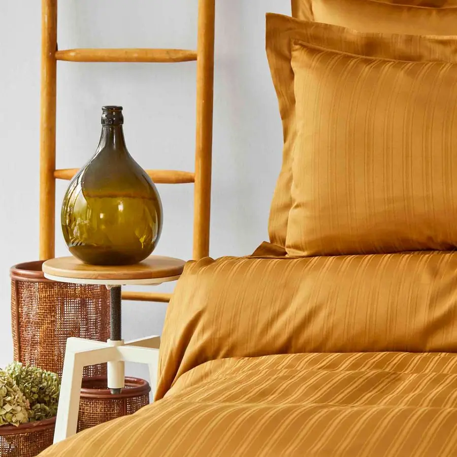 Комплект постільної білизни Karaca Home Charm bold Євро Гірчичний 000165211 - фото 3