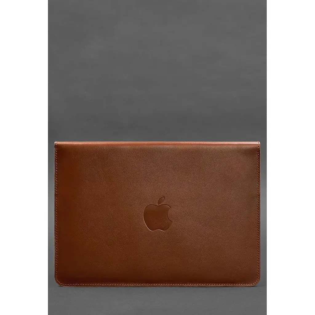 Шкіряний чохол-конверт BlankNote на магнітах для MacBook 16 дюймів Світло-коричневий - фото 2