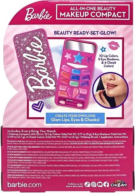 Набір дитячої косметики Barbie All in One Beauty Makeup Compact Cra-Z-Art det0017637 - фото 8