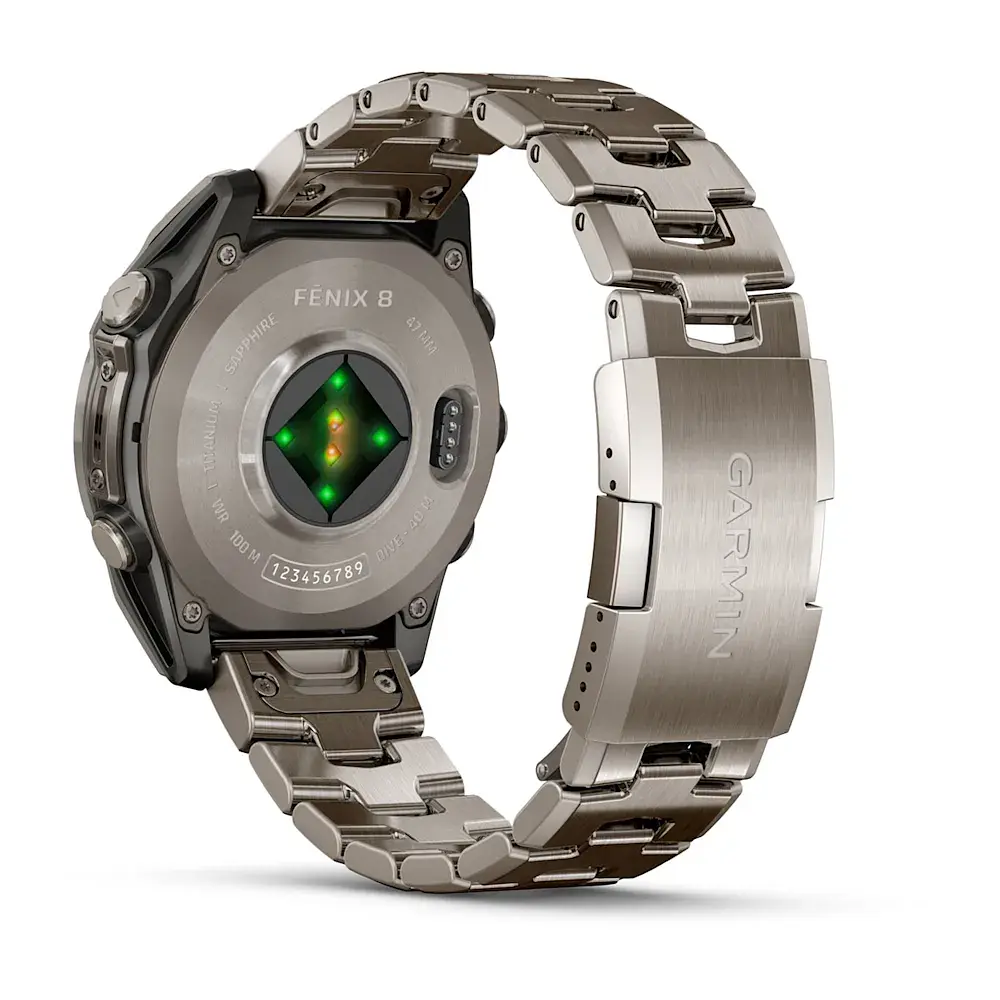 Смарт-годинник Garmin Fenix 8 47 мм AMOLED Сапфір Титан з прорізами Titanium - фото 2