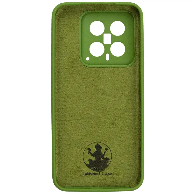 Чохол Silicone Cover Ummi Lakshmi Full Camera (AA) для Xiaomi 14 Зелений / Dark green - фото 3