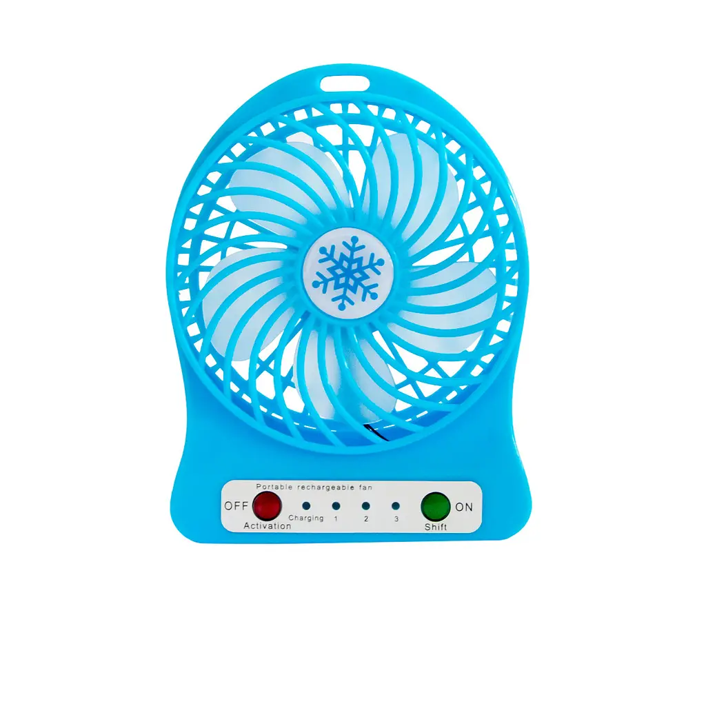 Портативний вентилятор на акумуляторі Portable Fan XSFS-01 Блакитний, мінівентилятор від usb (NS) - фото 2