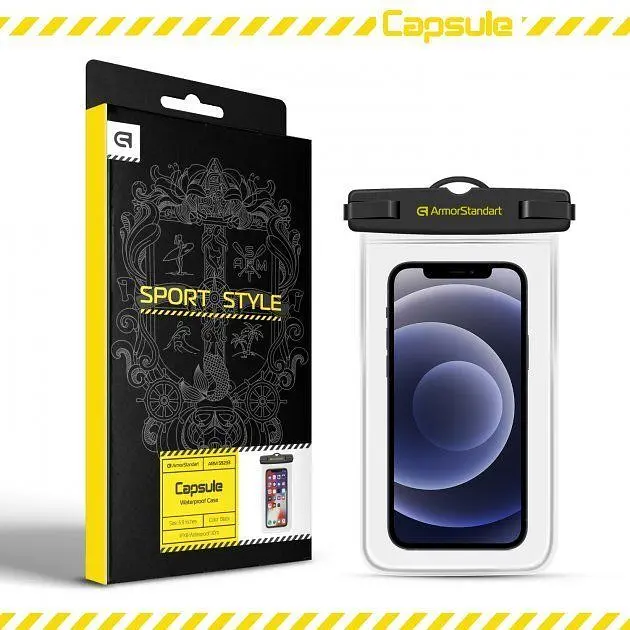 Водонепроникний чохол Armorstandart Capsule Waterproof Case ARM59233 (Black) [72422] - фото 7