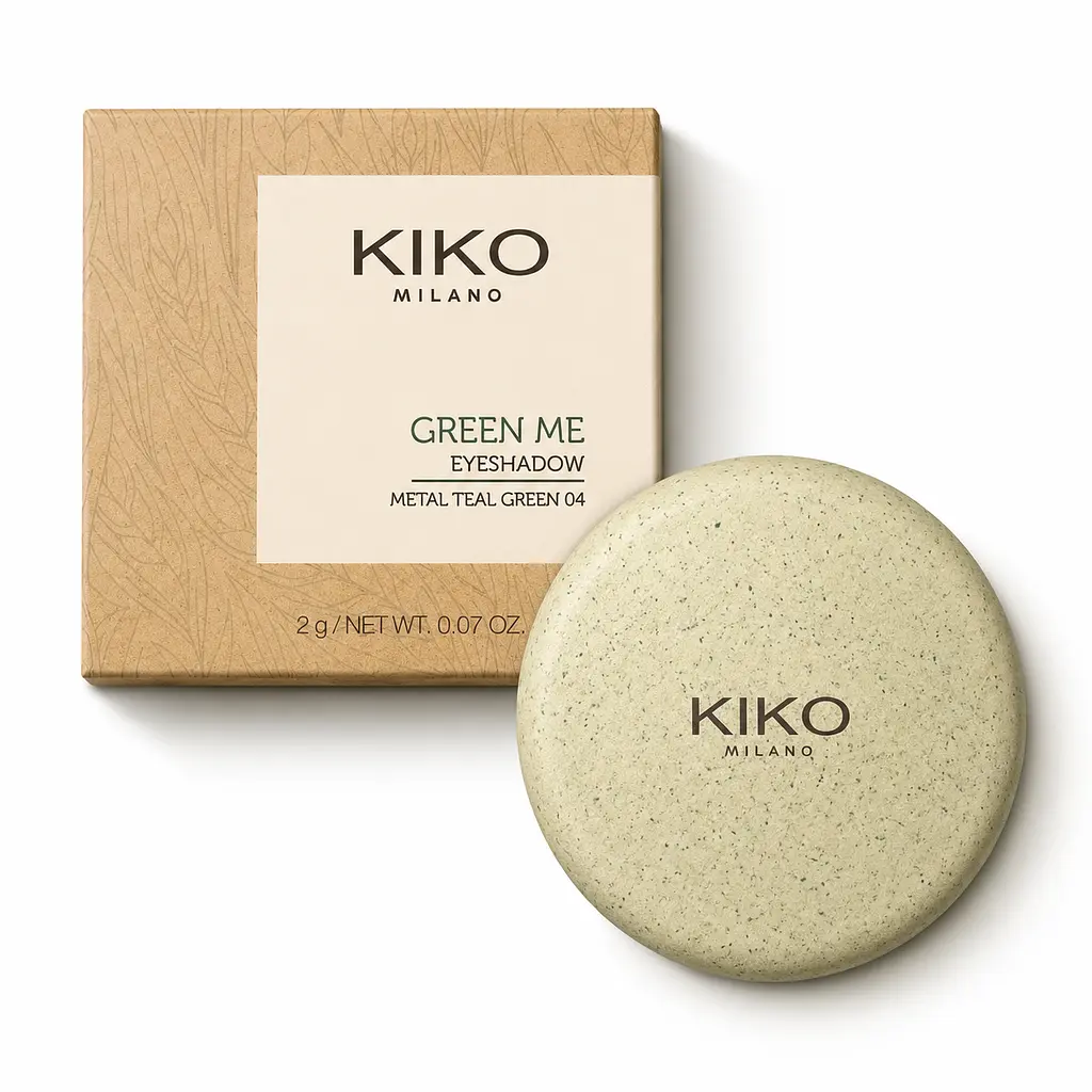 KIKO Milano Green Me Eyeshadow 01 Matte Beige компактні тіні для повік з екстрактом граната 2 г - фото 2
