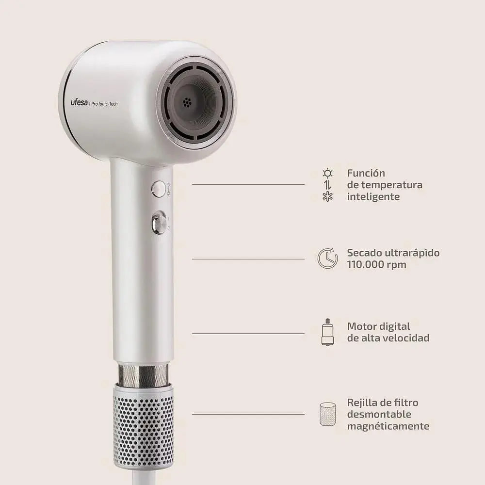 Фен UFESA PRO IONIC TECH (60305762) - фото 3