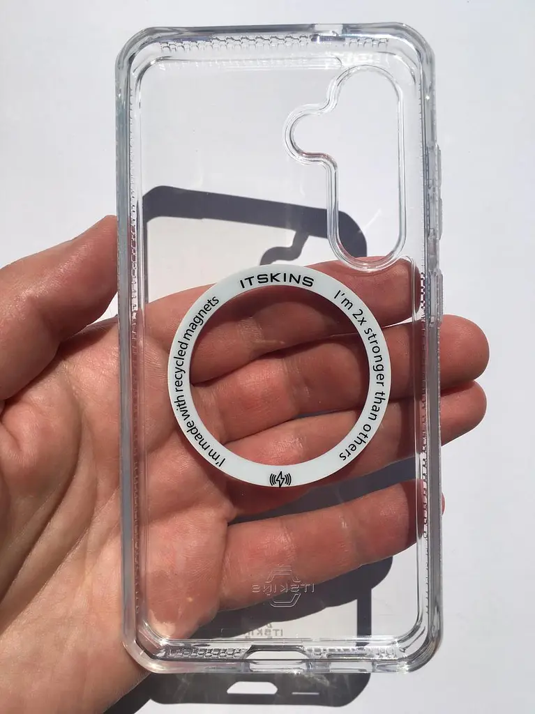 Оригінальний протиударний чохол для Samsung Galaxy S24 (S921) Itskins Ultra Hybrid MagSafe Прозорий - фото 8