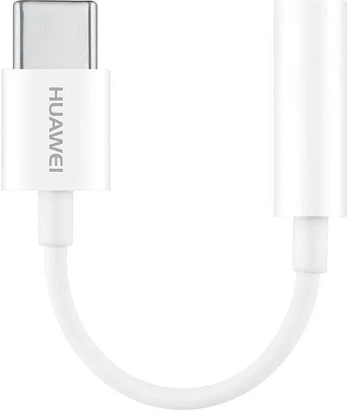 Перехідник Huawei type-c to 3.5 white original - фото 3