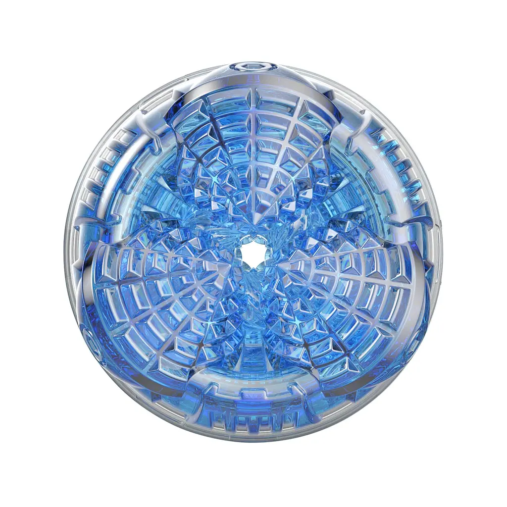 Мастурбатор Fleshlight Turbo Core Blue Ice, оральний секс (глибоке горло) - фото 6