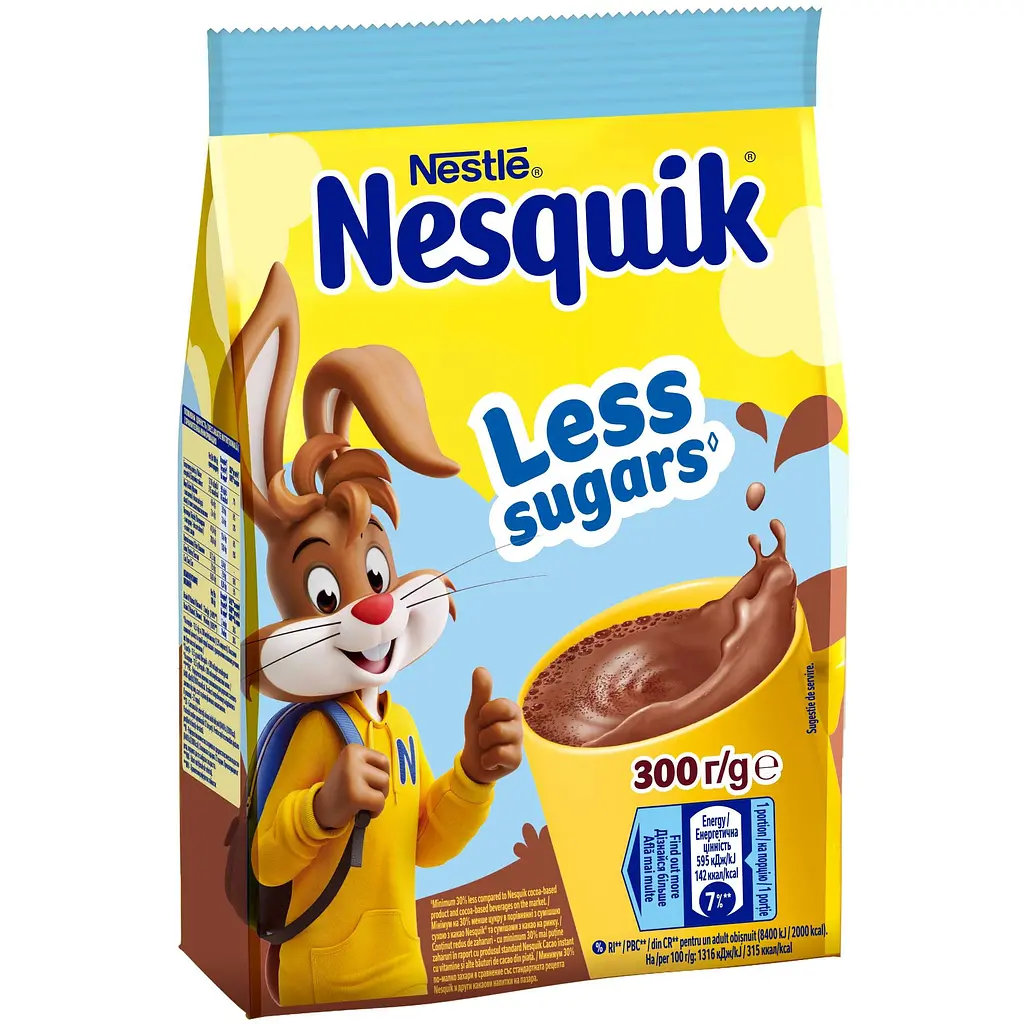 Смесь сухая для приготовления напитка Nesquik с пониженным количеством сахара 300 г - фото 3