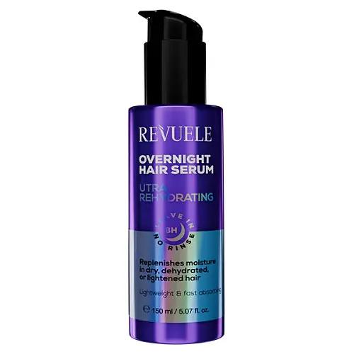 Ультра-зволожуюча нічна сироватка для волосся Overnight Hair Serum 8h Revuele 150 мл - фото 2