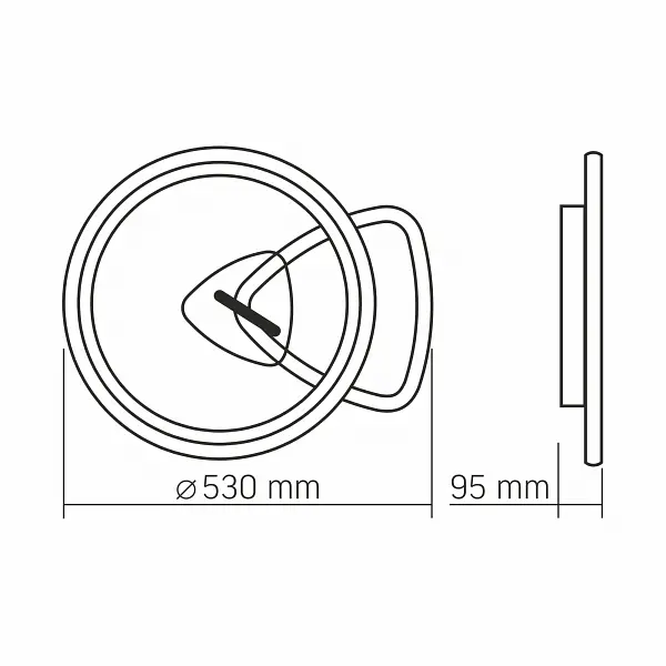 LED світильник функціональний Videx DECORA 52W VL-CLD-993-BSL - фото 3
