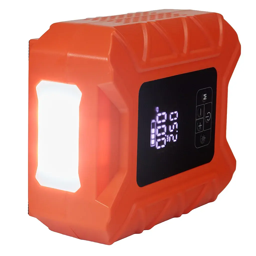 Автомобільний компресор Voin 4in1, 14.8V, 37.0Wh, 10000mAh, бустер, повербанк, ліхтар (VC-345CL) - фото 2