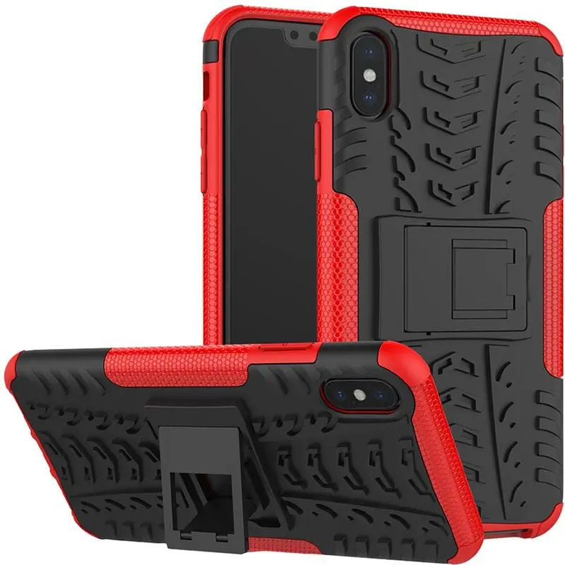Чохол-накладка Toto Dazzle Kickstand 2 in 1 Case Apple iPhone XS Max Red - фото 2
