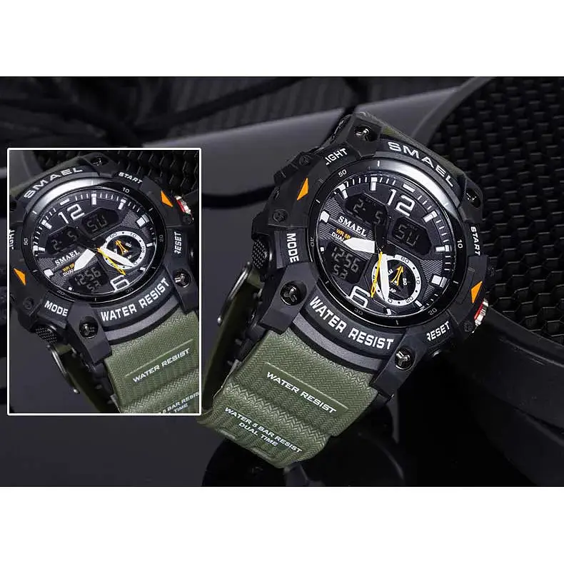 Годинник наручний чоловічий Smael 8027 Black (15181) - фото 2