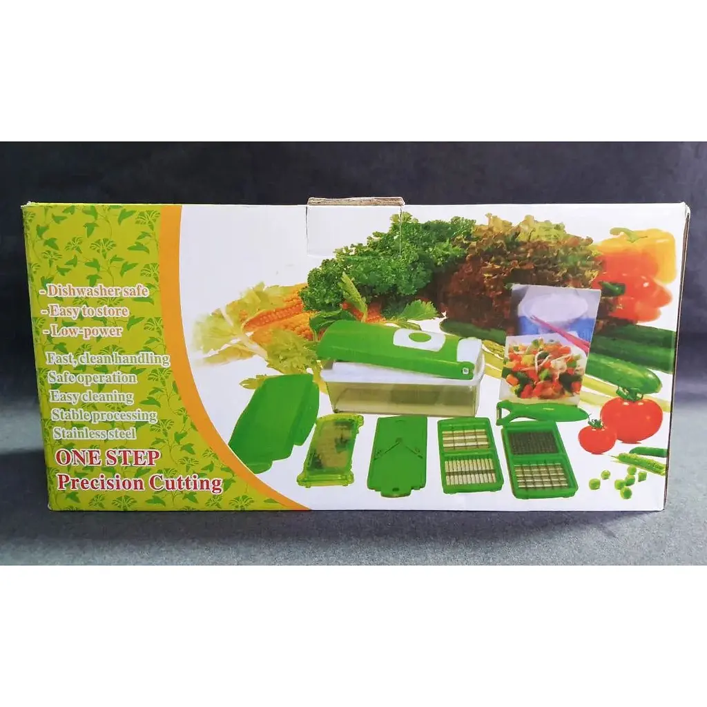 Мультислайсер Nicer Dicer Plus 8828 овочерізка механічна з насадкою для дрібних кубиків - фото 6