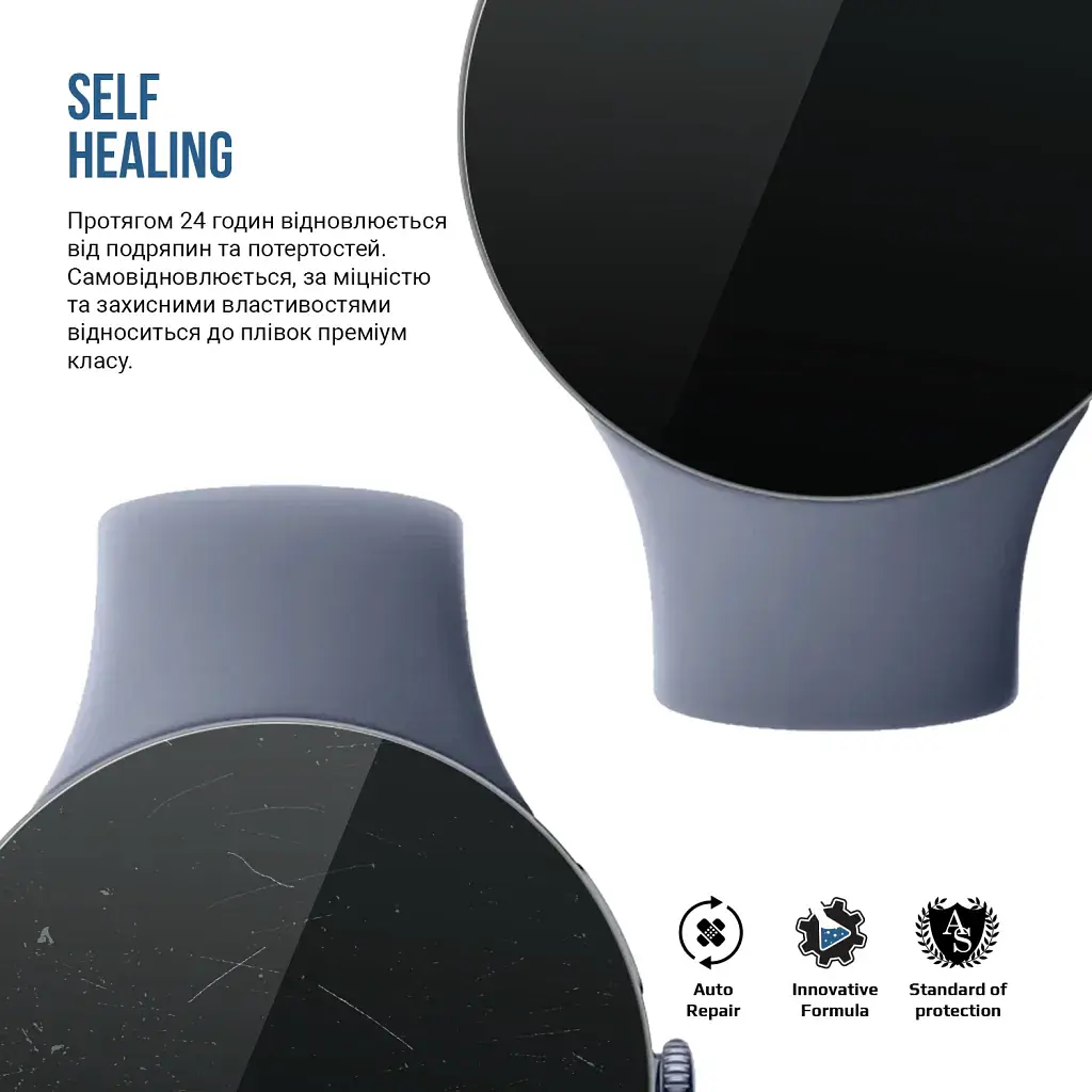 Плівка захисна Armorstandart Matte hydrogel Google Pixel Watch 4 45mm 6 pcs (ARM94031) - фото 3