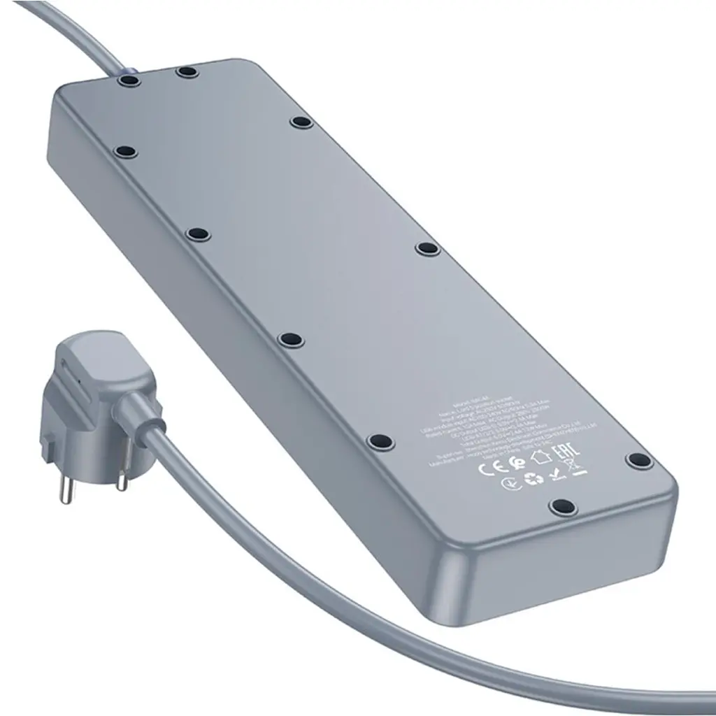 Мережевий фільтр Borofone BAC4A Lord 5 socket Black/Gray (1C3A) EU [118746] - фото 6