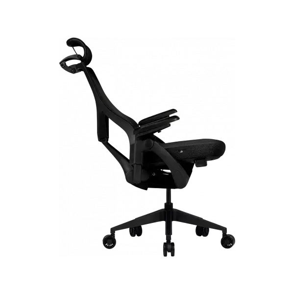 Офісне ергономічне крісло GT Racer B-6314 Fabric Black/Black - фото 10