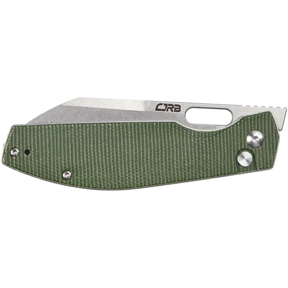 Нож CJRB Ekko Button Lock Micarta Green - фото 3