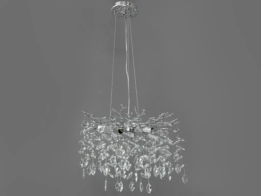 Люстра стельова Diasha 608-460CH 6 ламп G9, 40W, хром, регульована, сучасний стиль, IP20 - фото 2