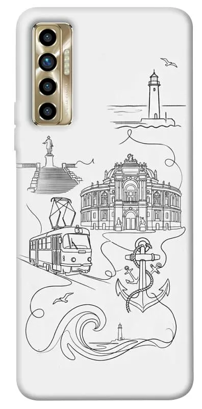 TPU чохол Demsky Odesa spirit для TECNO Camon 17P
