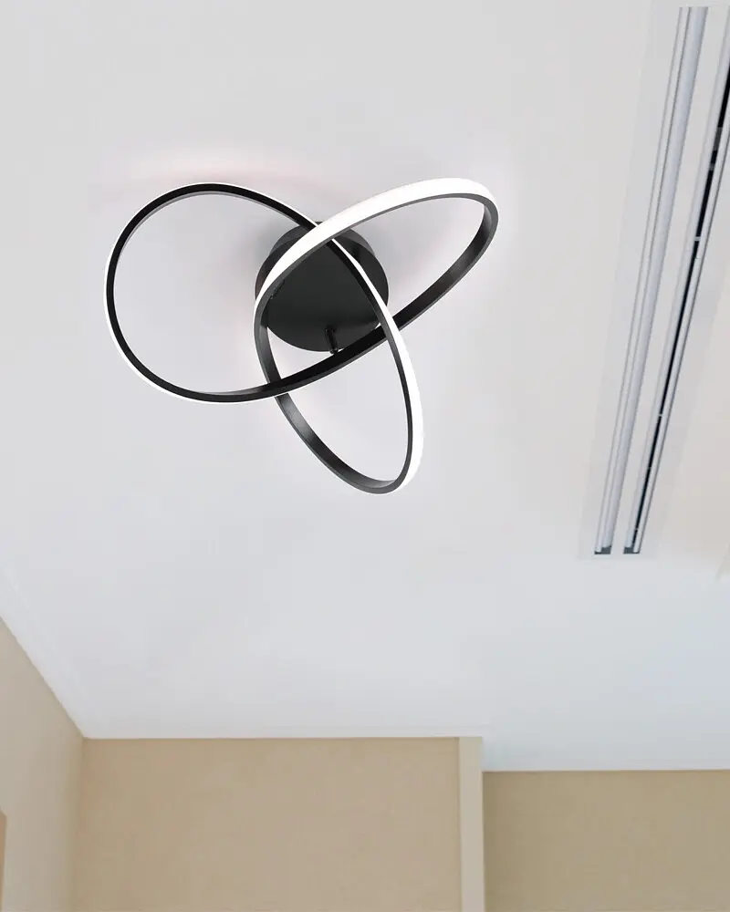 Люстра Goldlux 329684 Oskar Big LED 1x30W 4000K 4000Lm IP20 чорна - фото 3