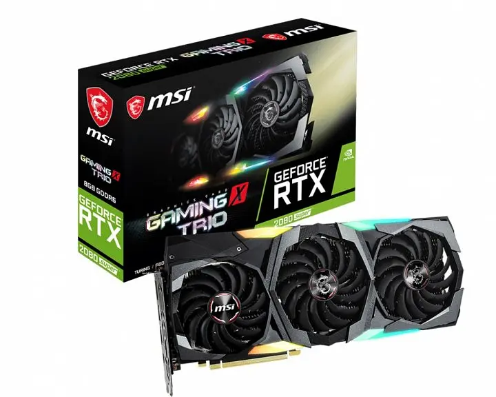 Відеокарта MSI RTX 2080 Super 8Gb Gaming X Trio (RTX 2080 SUPER GAMING X TRIO) (GDDR6, 256 bit, PCI-E 3.0 x16) Б/в - фото 6