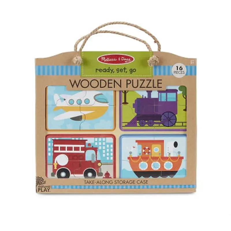 Пазл Melissa&Doug дерев'яні у футлярі "Транспортні засоби" (MD31361) - фото 2