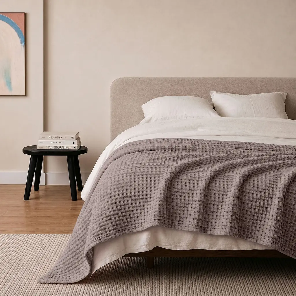 Плед покривало Cosas Aurora Greek Waffle 240х260 см вафельне (Blanket_12Aurora_GreekWaffle_240x260) - фото 2