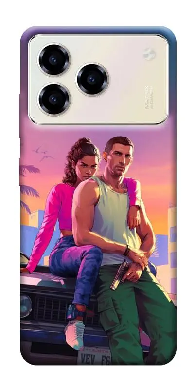 TPU чехол Demsky GTA VI Heroes для ZTE Blade A76
