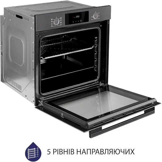 Духова шафа Minola EOD 6804 Platinum Gray сірий - фото 7