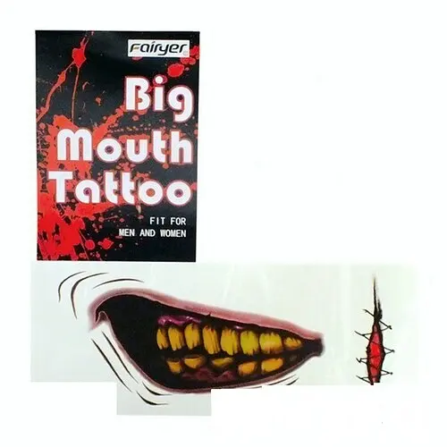 Тату для обличчя Big mouth Tattoo