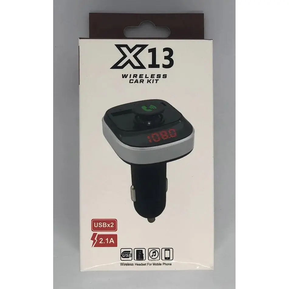Автомобільний ФМ блютуз модулятор для автомагнітоли в машину X13 Usb Fm трансмітер для автомобіля - фото 2