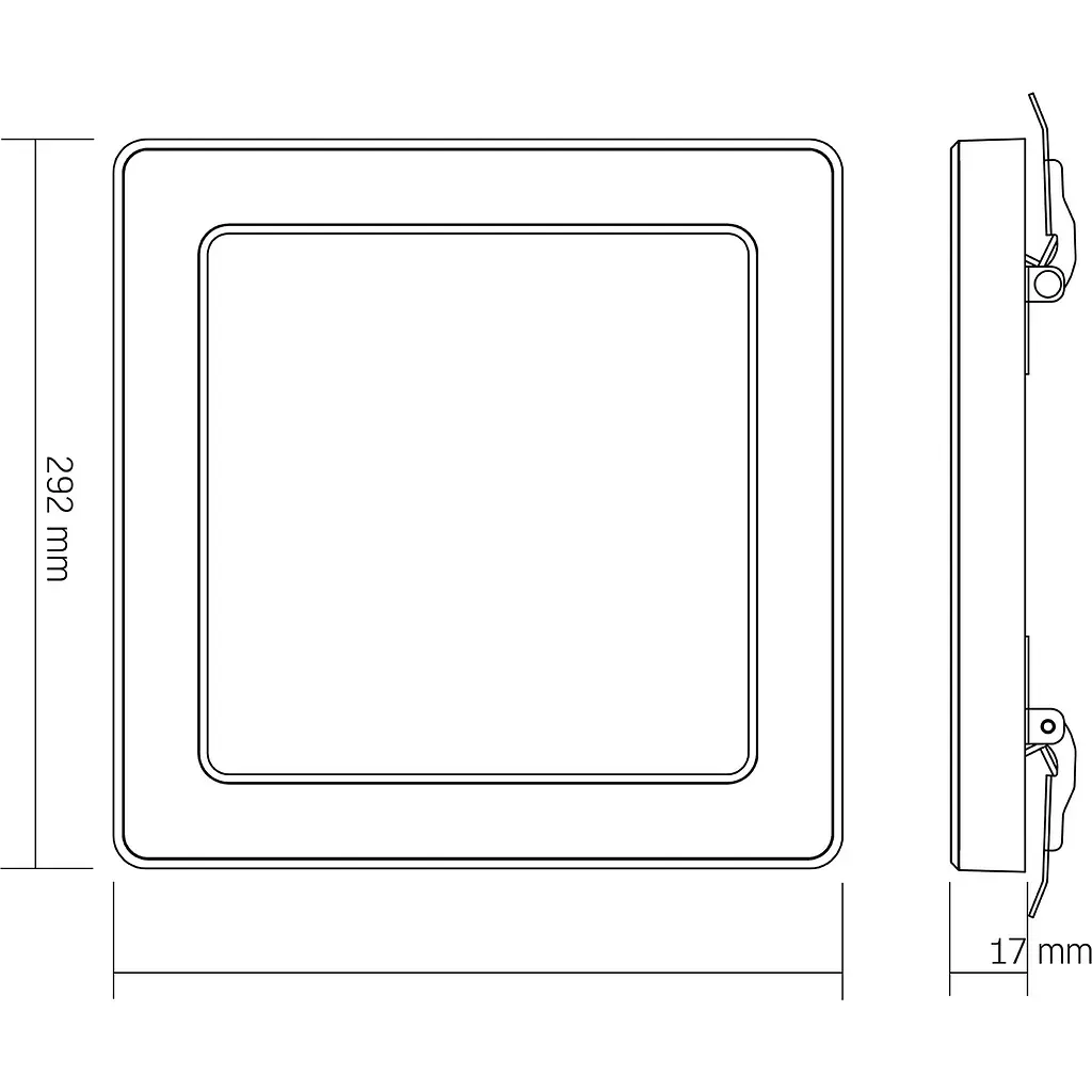 Світильник LED Videx квадратний DL6S 24W 3000K-4000K-6500K White (VL-DL6S-24CW) - фото 4