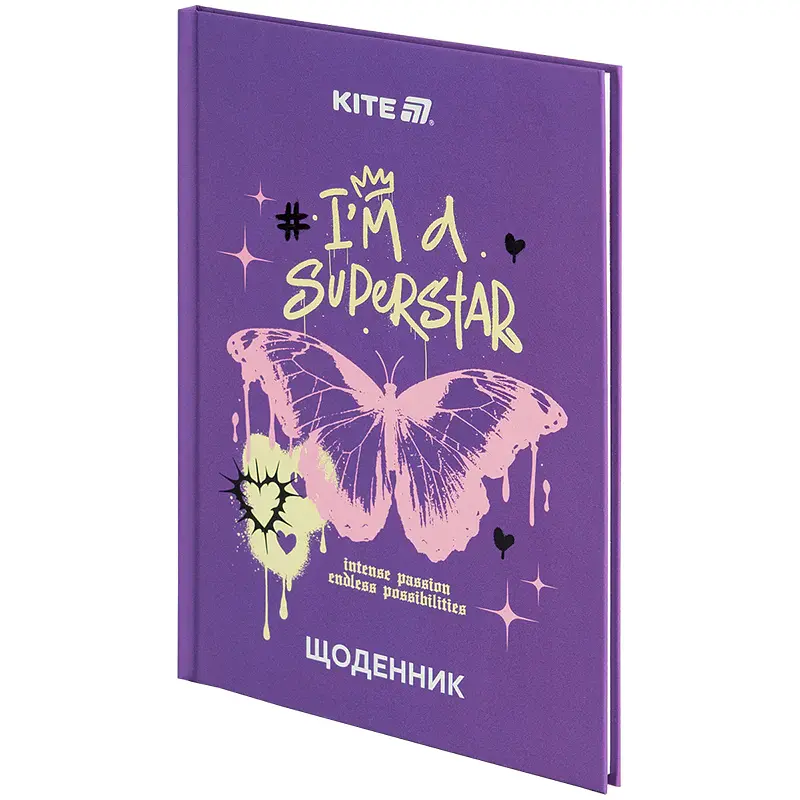 Щоденник шкільний Kite Superstar 170х238 мм фіолетовий (K25-262-2) - фото 7