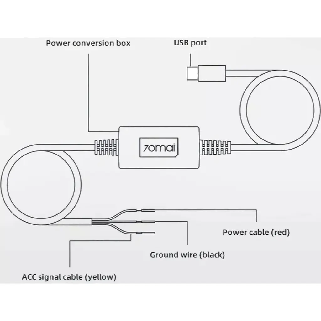 Кабель режима парковки 70Mai Hardware Kit Midrive UP03 [123823] - фото 3
