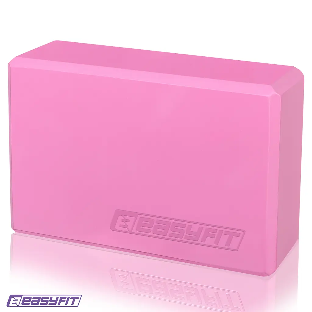 Блок для йоги EasyFit EVA Розовый - фото 2