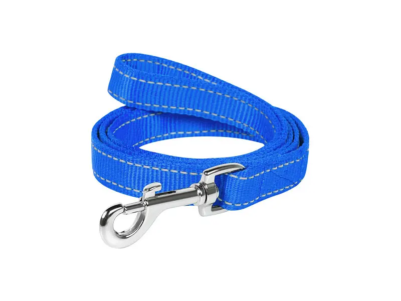 Поводок для собак Dog Extreme из нейлона двойной Ш 14 мм Д 122 см голубой (43002) - фото 2