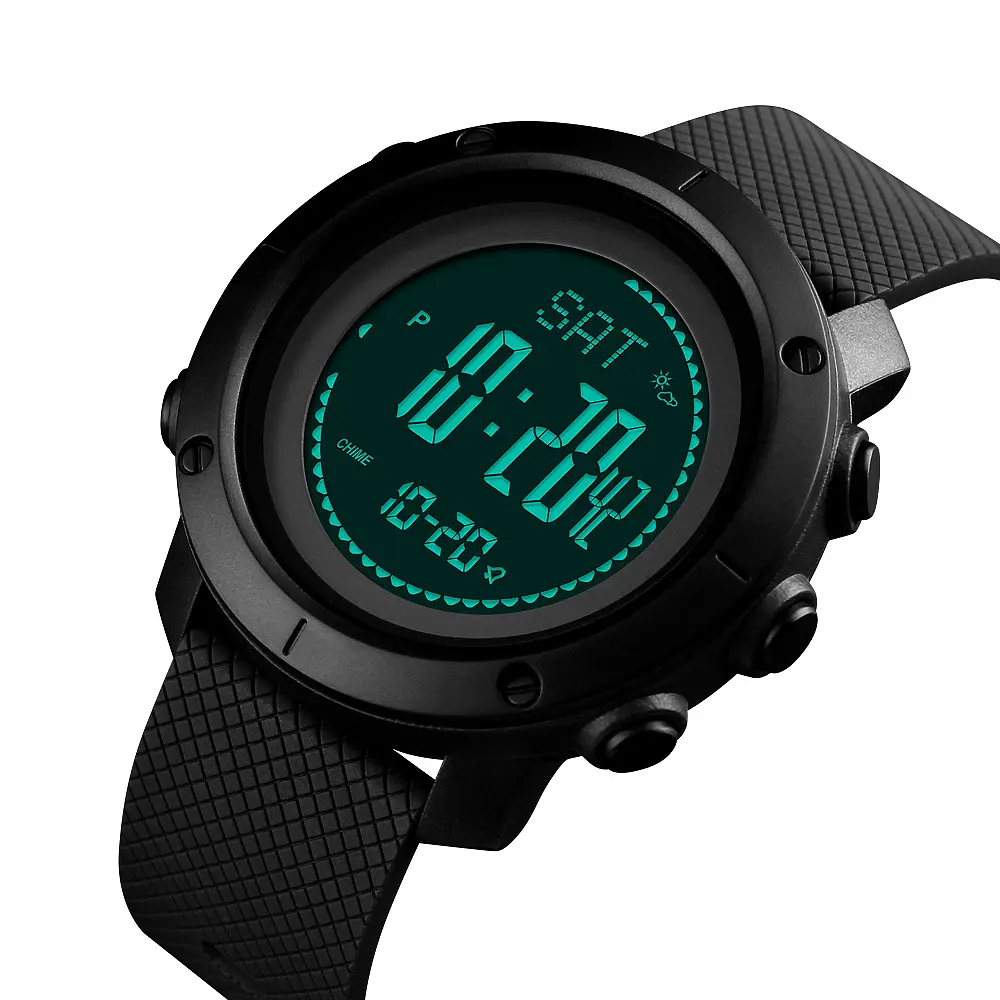 Чоловічий наручний годинник 1427BK Black + Compass Skmei acs0030746 - фото 4