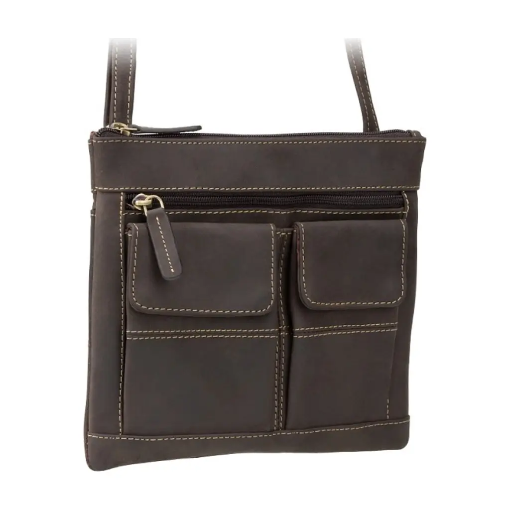Сумка Visconti 18608 Slim Bag Oil Brown (18608 OIL BRN) - фото 2