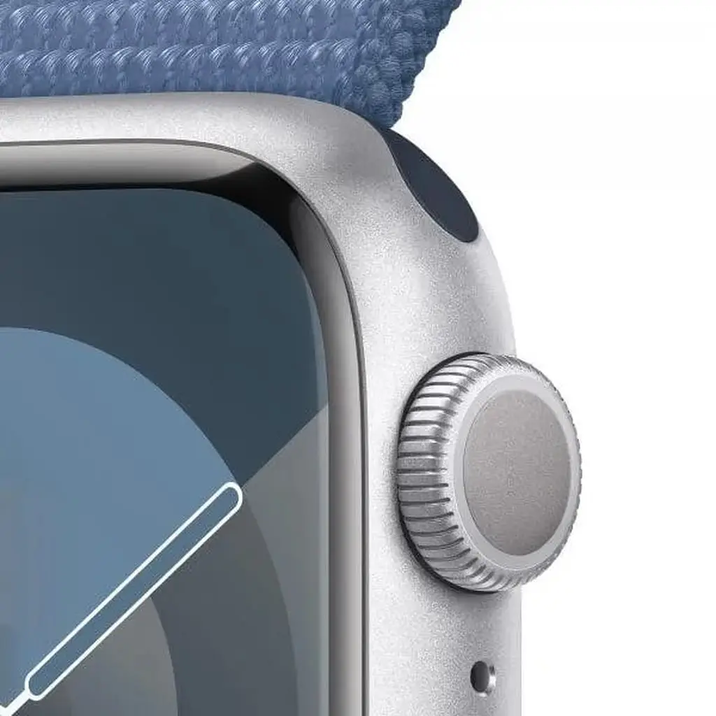 Смарт-годинник Apple Watch Series 9 GPS 41mm Silver Aluminum Case with Winter Blue Sport Loop (MR923) - фото 3