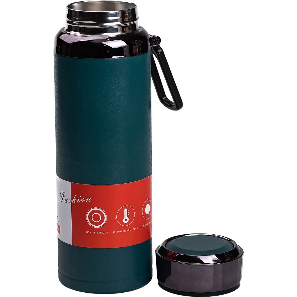 Термос Vacuum Sports 1 л из нержавеющей стали, зеленый Yiwu HP-14-29GR - фото 3