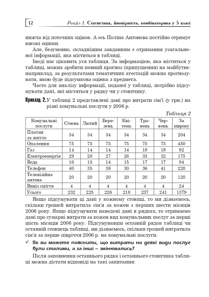 Статистика. Ймовірність. Комбінаторика. Навчальний посібник. 5-6 класи - Яків Бродський - фото 11