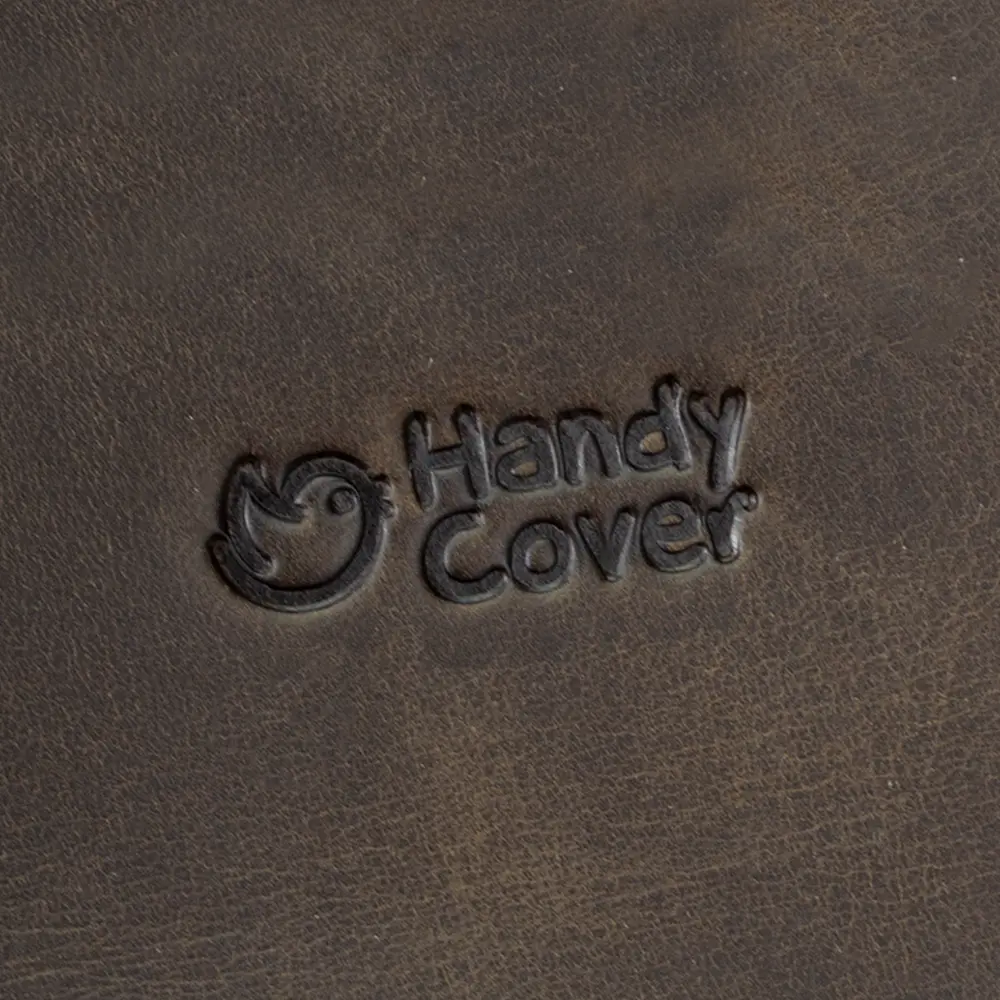 Косметичка мужская из кожи Handy Cover HC0023 коричневая маленькая - фото 8